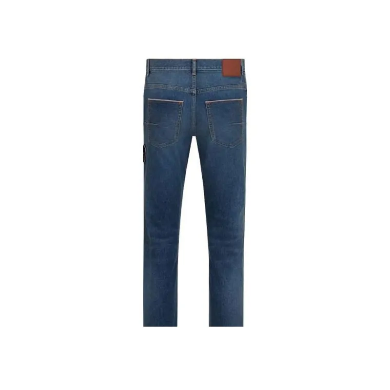 DIOR X Kenny Scharf Denim Cd Patch Jeans-2