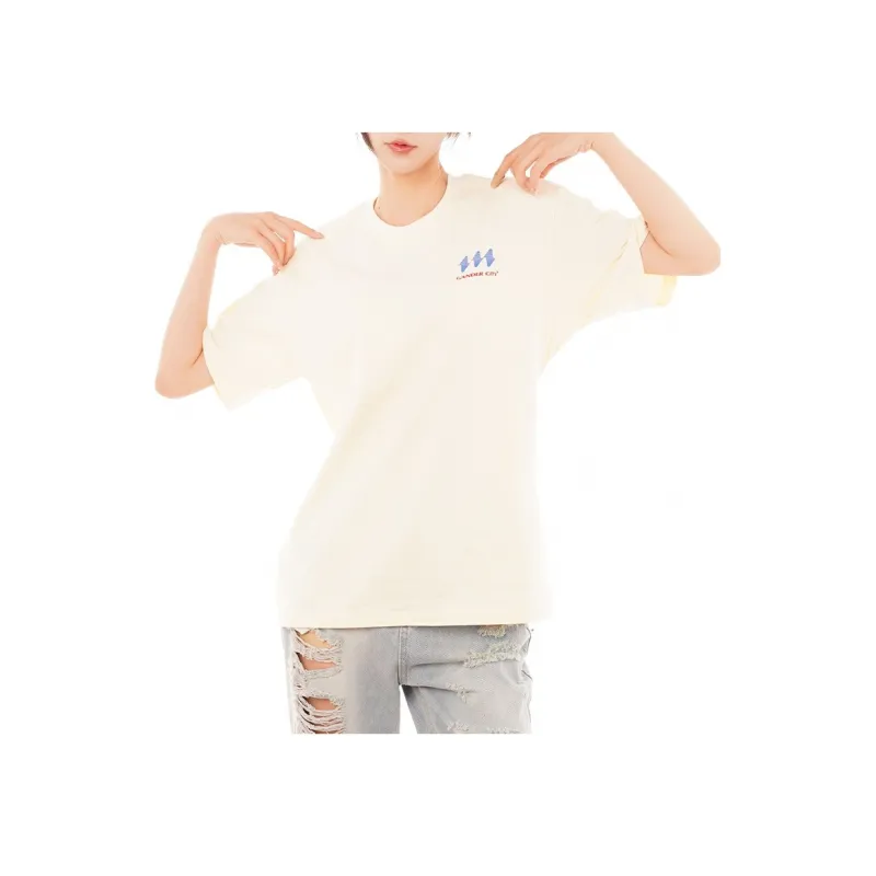 ASW ONLINE T-Shirt Unisex Cream Apricot-4