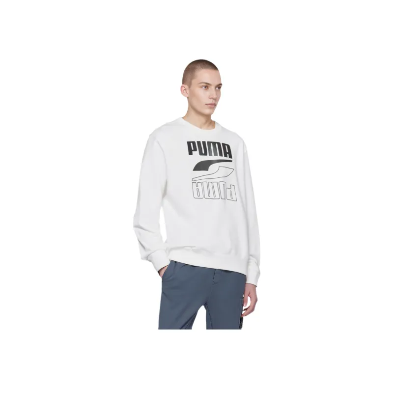 PUMA Sweatshirts Men White-2