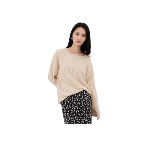 TKY SHOP 애프리콧 여성 캐시미어 스웨터