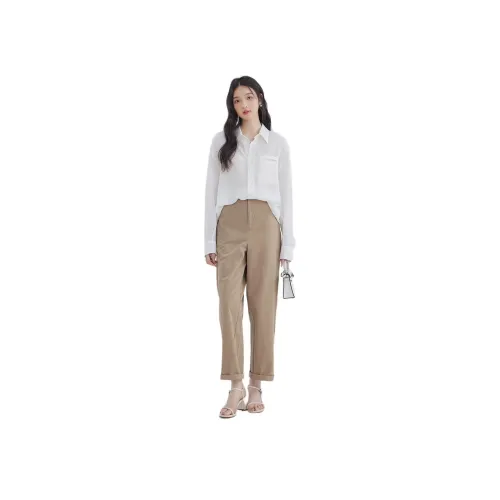 DEAR DEER PUFF 화이트 여성 셔츠