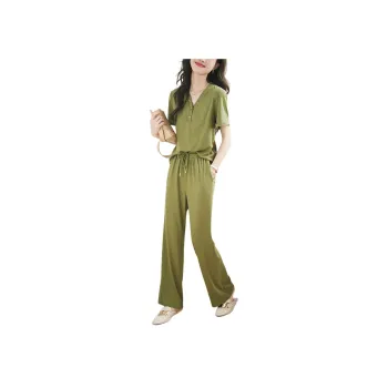 Mo Han Yi Mei Casual Suit Women's Green