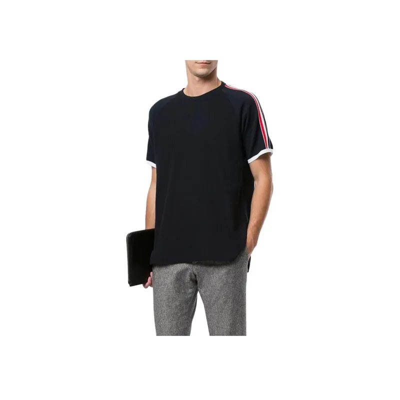 THOM BROWNE Classic Pique Short Raglan Sleeve T-shirt-4