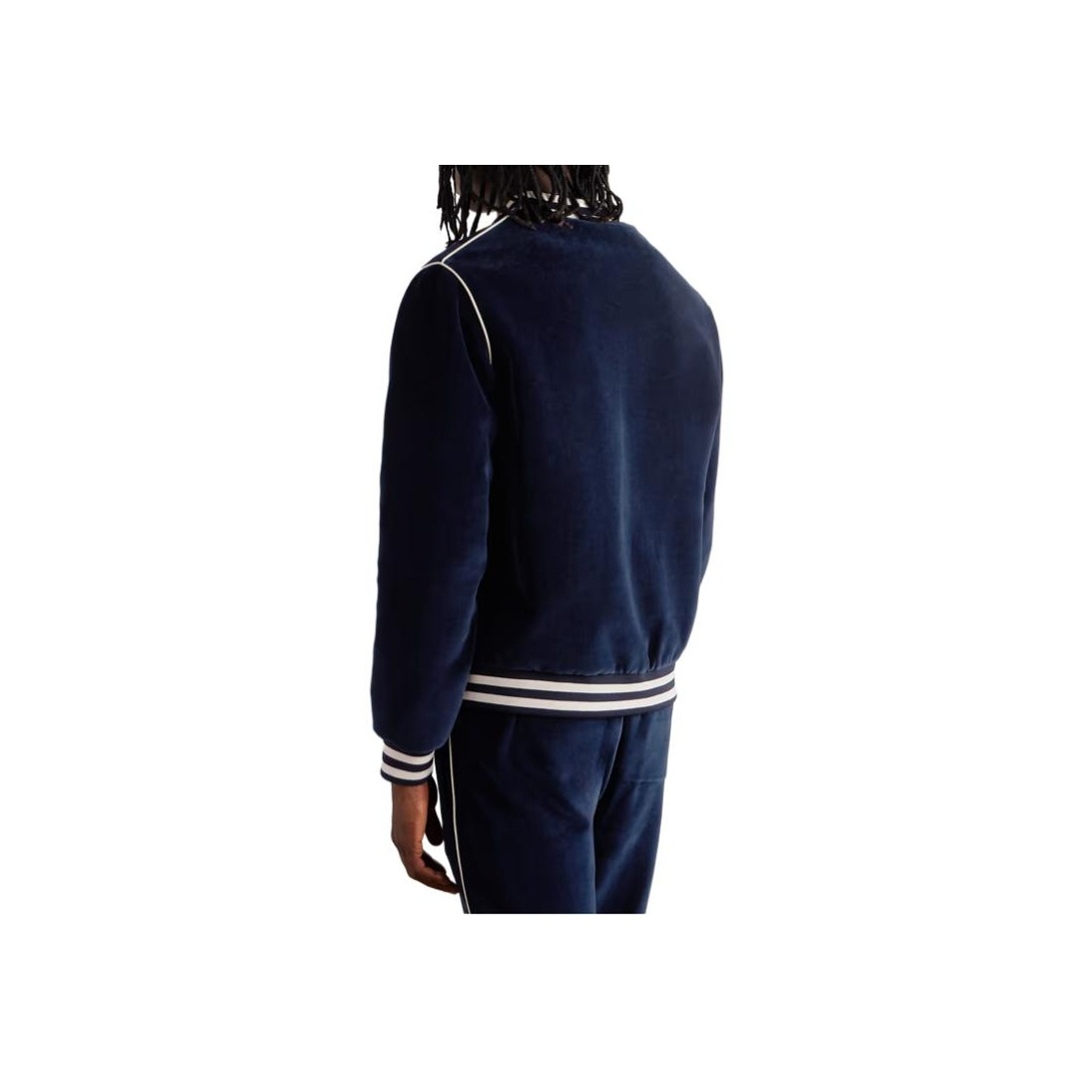 CELINE Triomphe Teddy Jacket in Velvet Jersey - POIZON