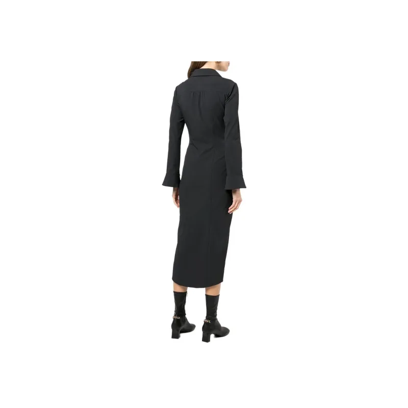 Cinq A Sept Mckenna Twist Midi Shirt Dress-2