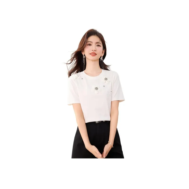 La Chapelle Regular T Shirt Women's White-1