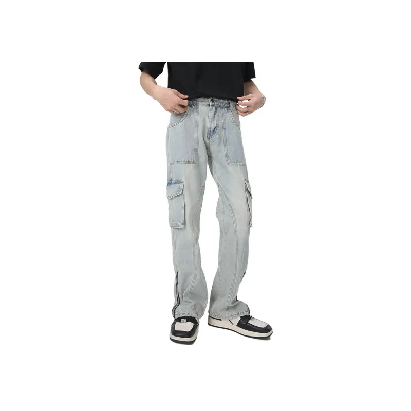 Voguo Relay Jeans Unisex Yellow Mud-0