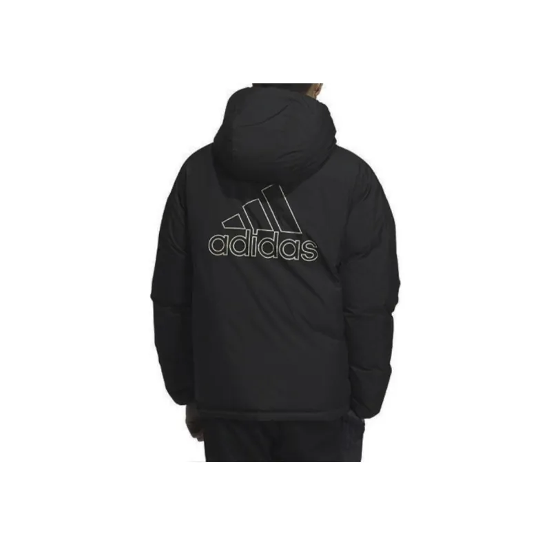 Adidas Down Jacket Men's Light Khaki/Black-2