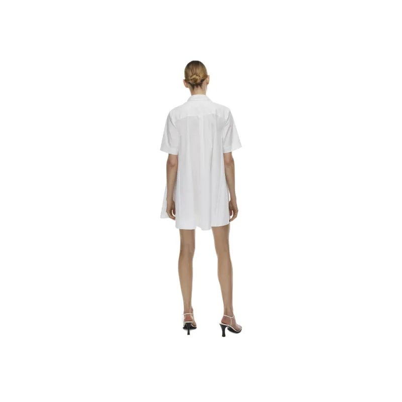 ARITZIA Babaton Resolute Poplin Dress Short-Sleeved Dresses Women's WHITE/White-2