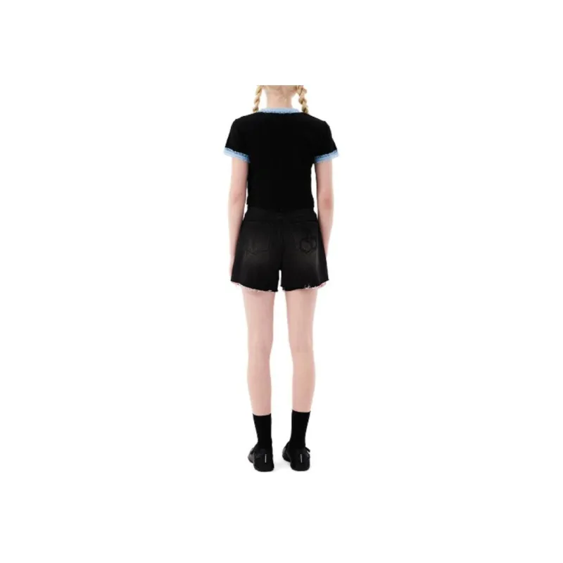 KIRSH Denim Shorts Women's Black-2