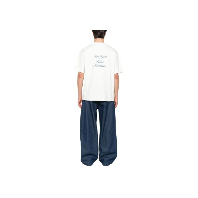 Drôle De Monsieur Le T shirt Slogan Cursive T shirt-2