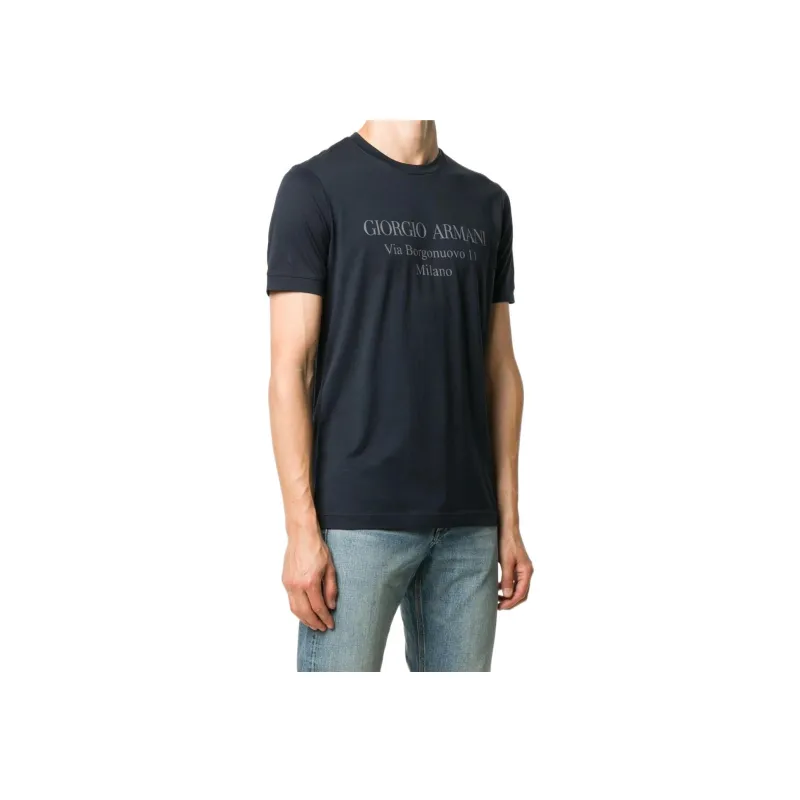 GIORGIO ARMANI Logo Print Crewneck T Shirt-2
