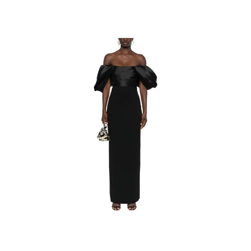 Solace London Sian Off shoulder Maxi Dress-1
