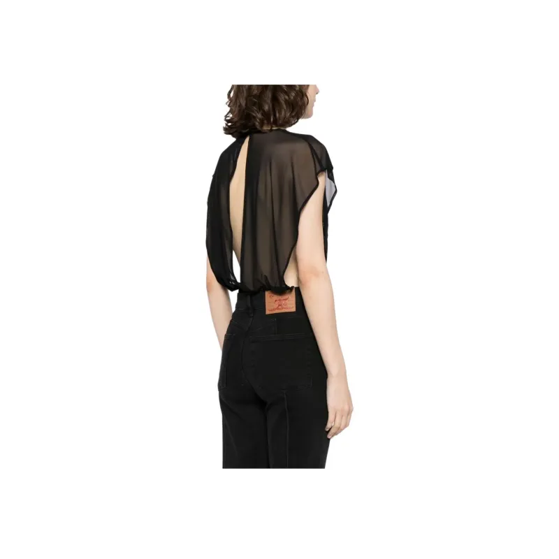 Jean Paul Gaultier Sequin embellishment Semi sheer Top-2