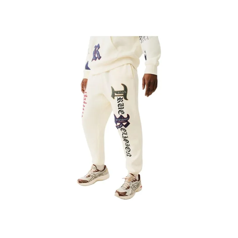TRUE RELIGION Knitted Sweatpants Men's Winter White-1