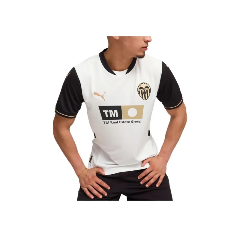 PUMA Valencia CFHome Soccer Jersey Men's White-2