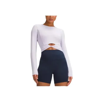 Lululemon Nulu™Cropped Collection Shirt Women's Lilac Oil