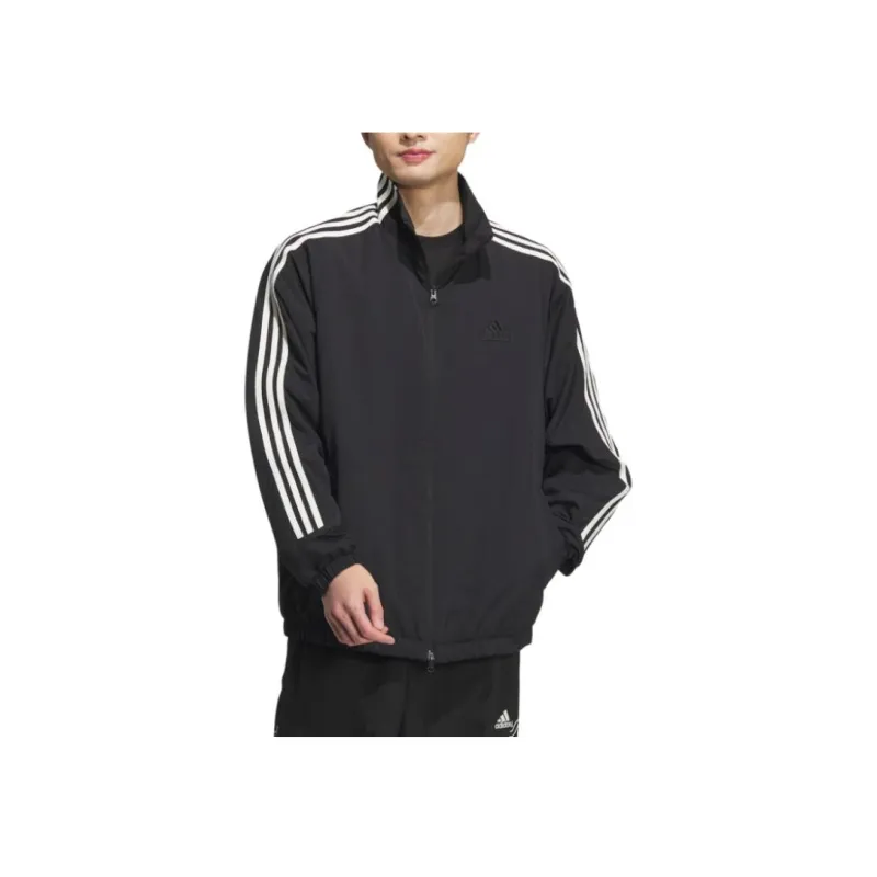 Adidas 3 Stripes Jacket Unisex Black-2