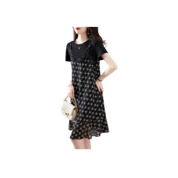 XWI Short Sleeved Dress Women's Elegant Black