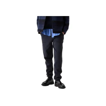 UNIQLO Knitted Sports Pants Women's Navy Blue