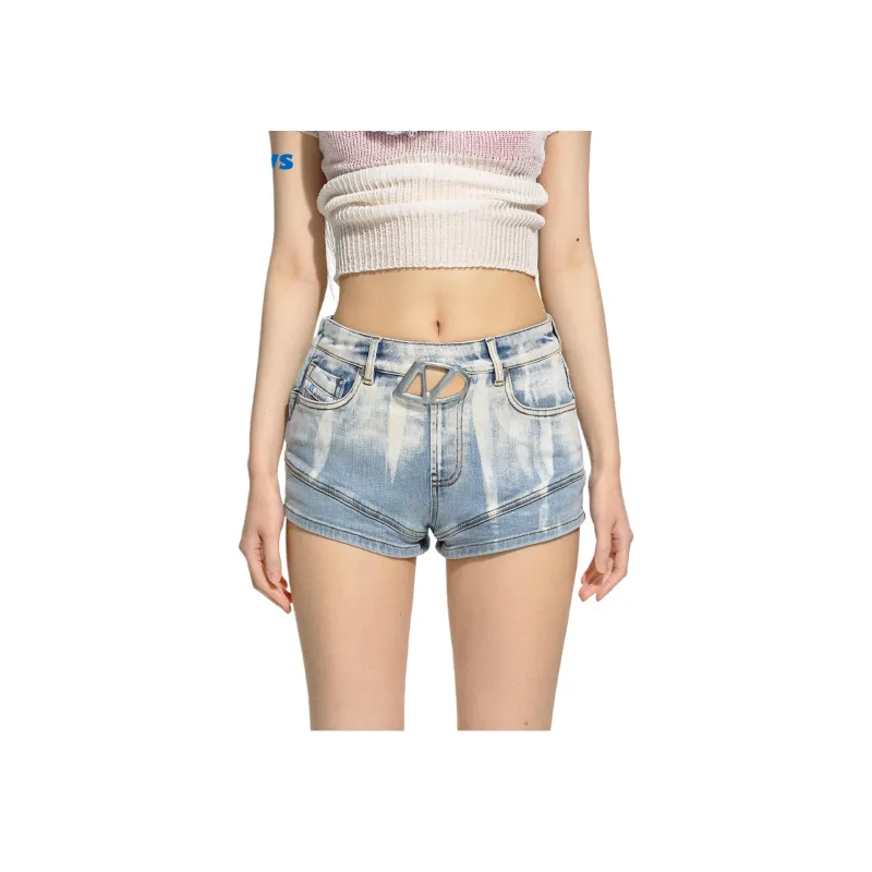 NAWS Denim Shorts Women's Clear Sky Blue-1