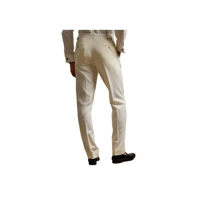 Ralph Lauren Purple Label Suit Trouser Men's White-2