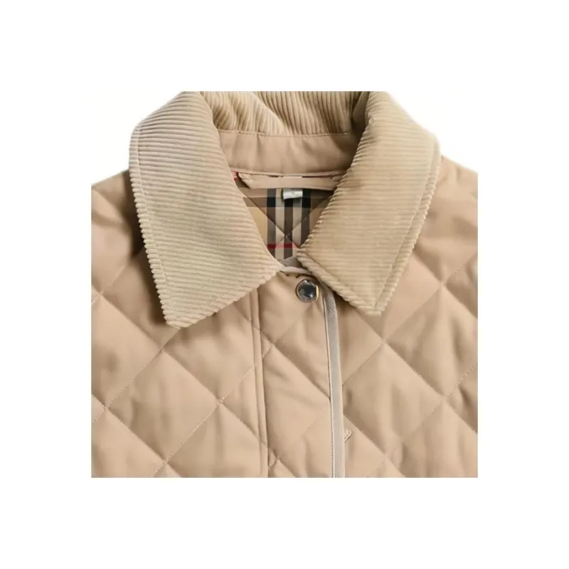 Burberry Quilted Classic collar Jacket-5