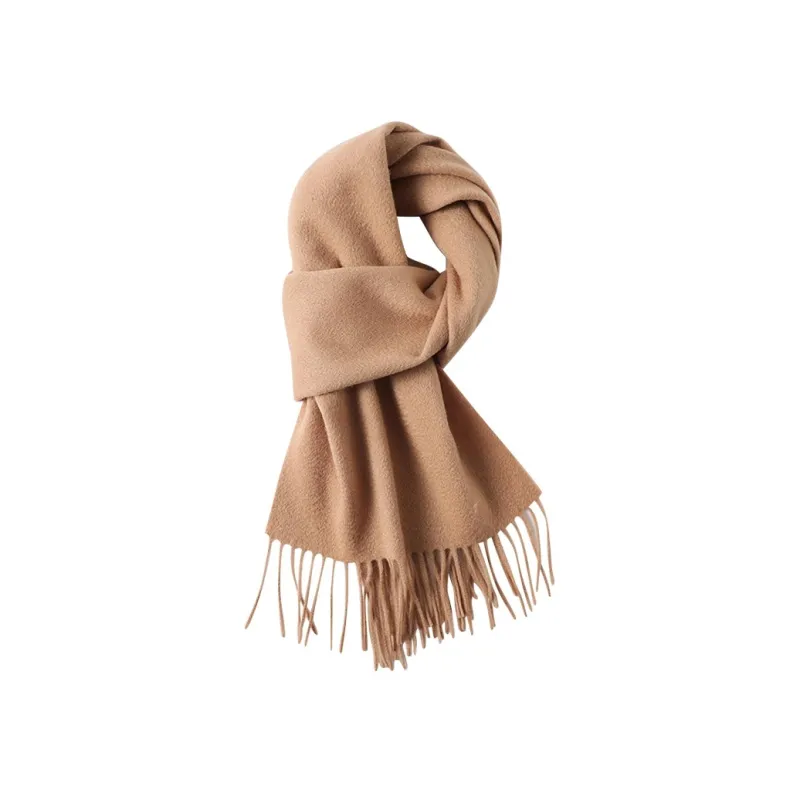 SILKUEEN 100% Wool Knit Scarves Unisex-3