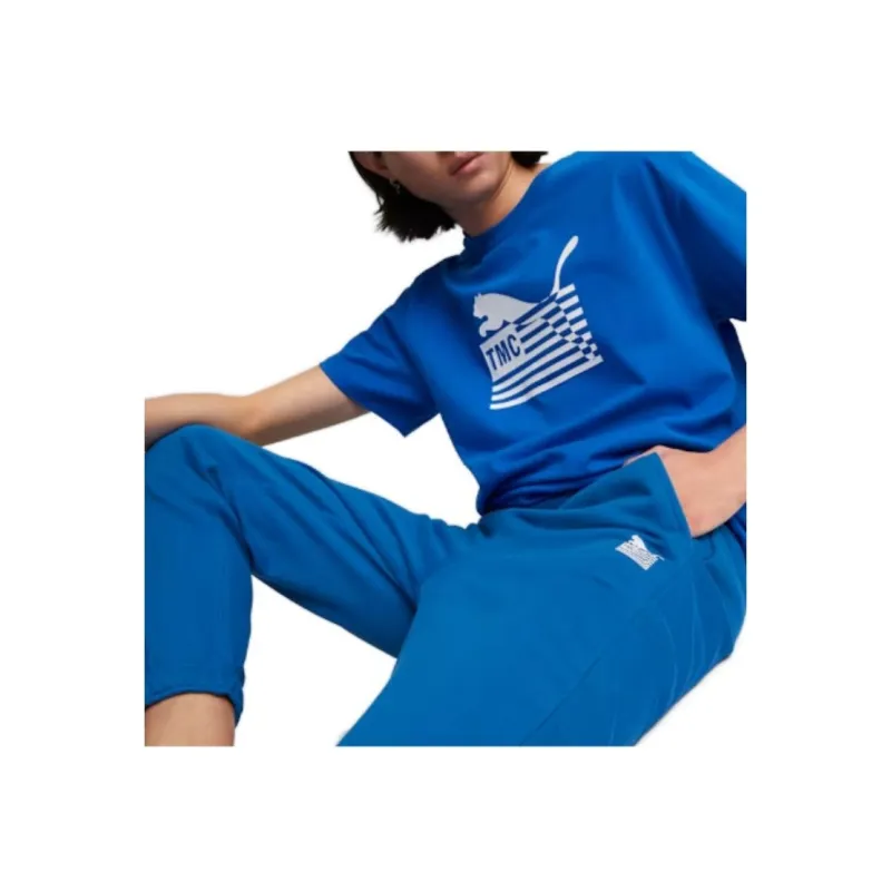 PUMA X TMC Everyday Hussle Knitted Sweatpants Men Blue-3