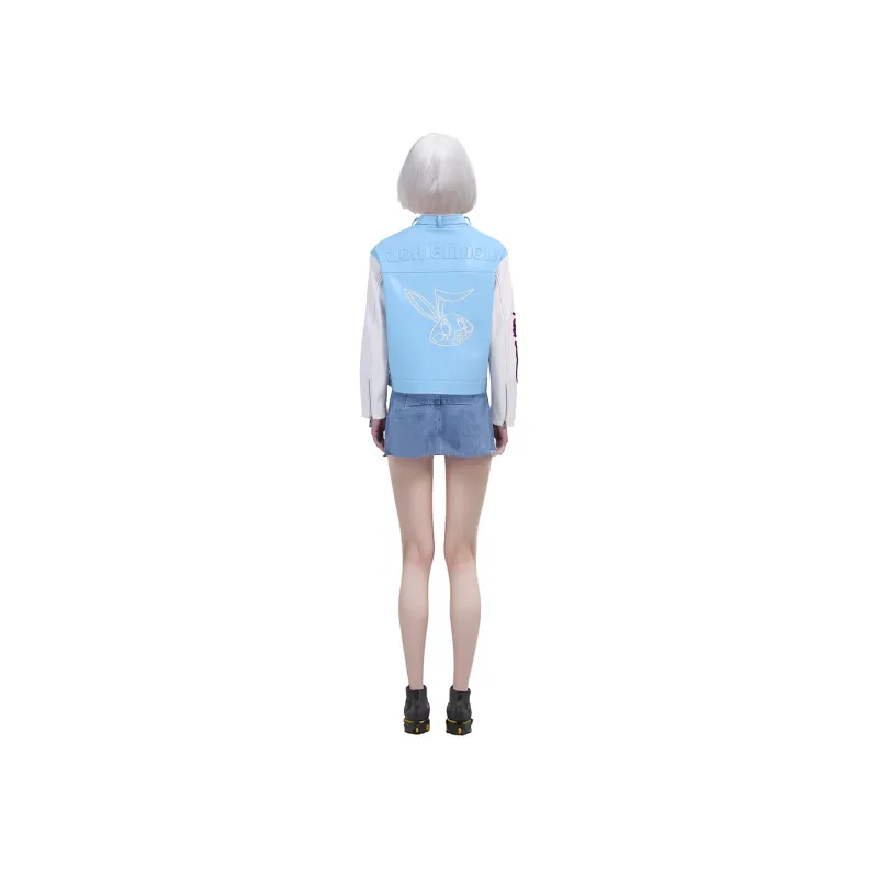 Richie Macie Jackets Women's Blue White Multicolor-2