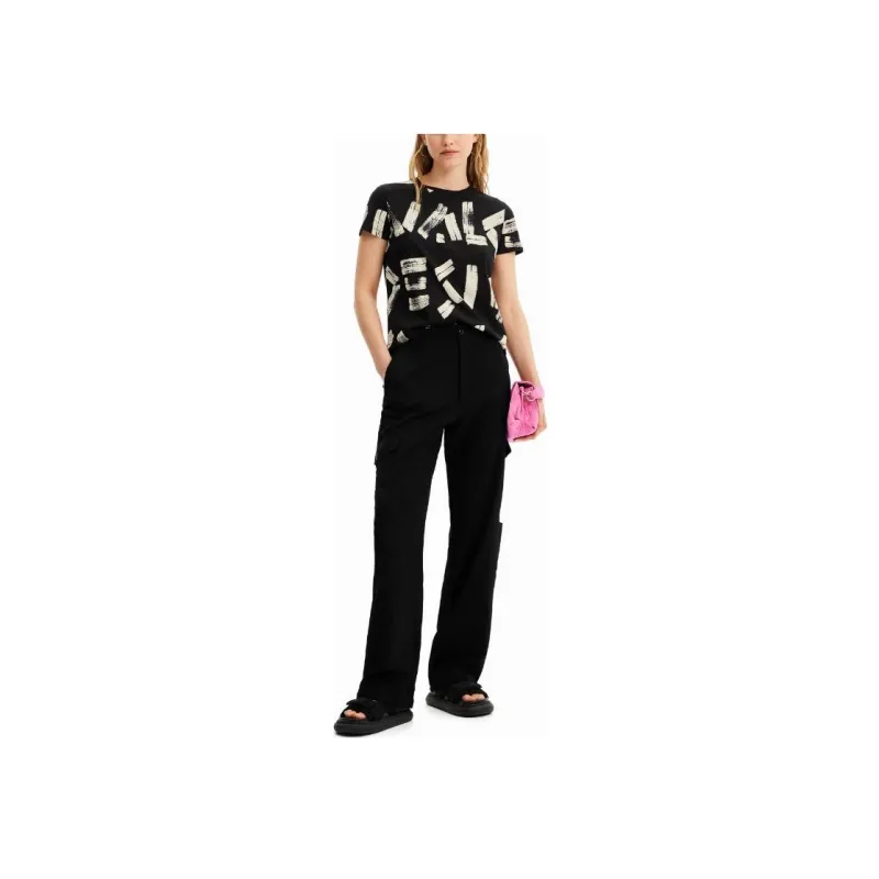 Desigual T Shirts Women's Black-1