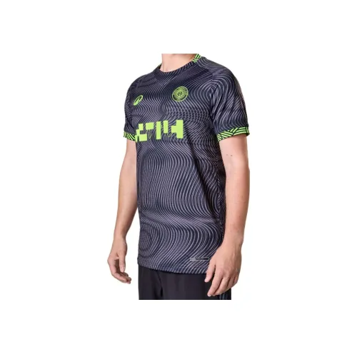 데카트론 블랙 네온 옐로우 남성 축구복