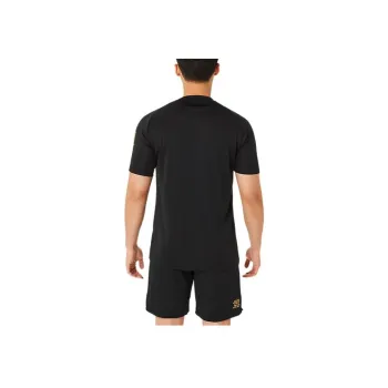 Asics T Shirt Unisex Black Gold