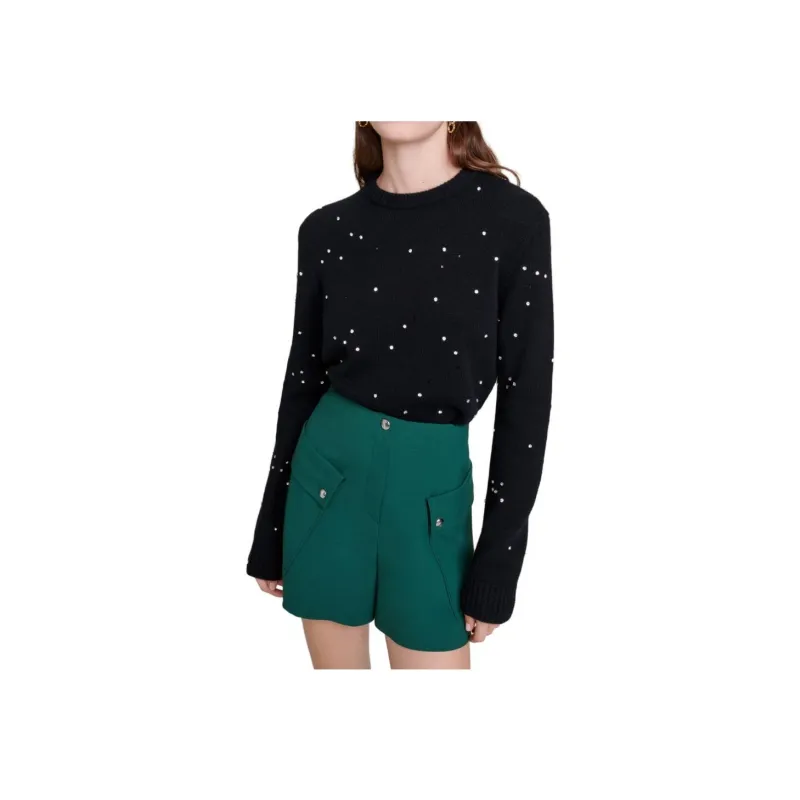 Maje Casual Shorts Women's Green-1