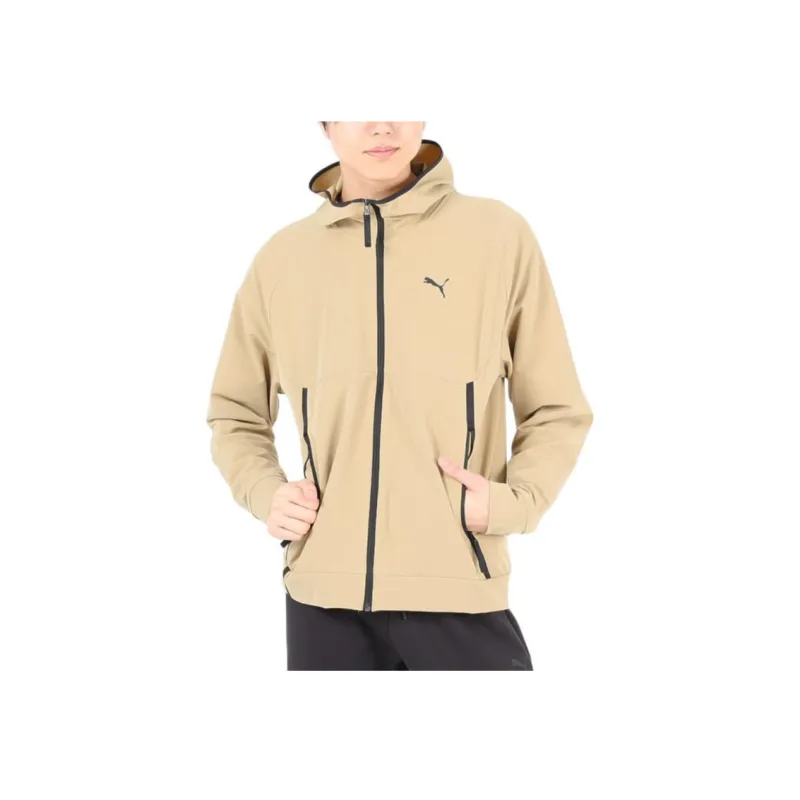 PUMA TECH TRACK JACKET WV Jackets Coats Men's Light Brown-2