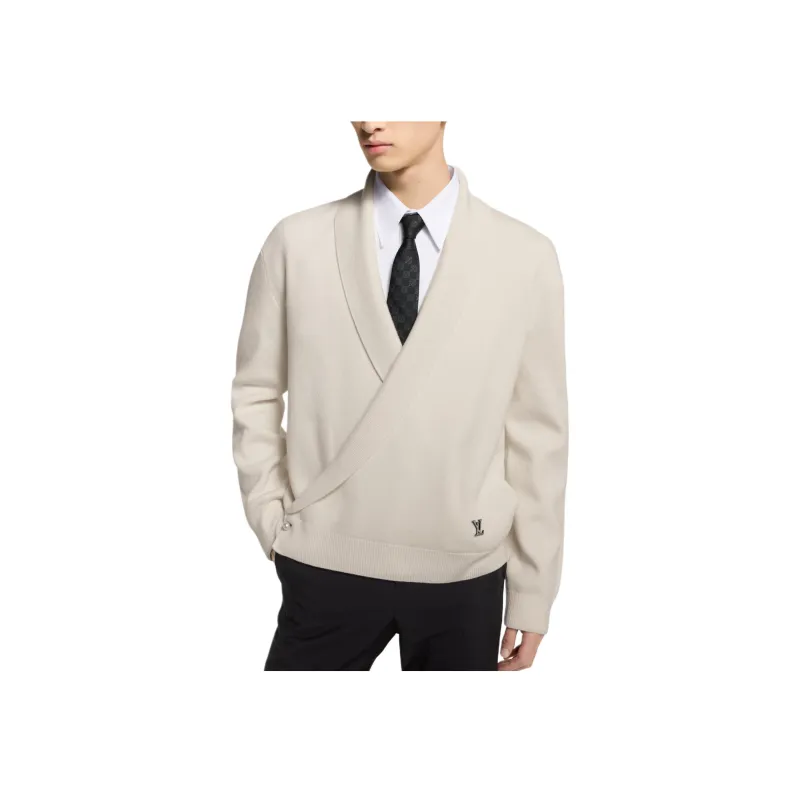 LOUIS VUITTON Shawl Collar Knit Jacket-1