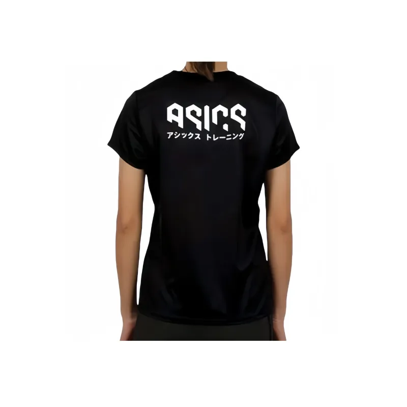Asics Regular T-Shirt Women's Black Silver-1