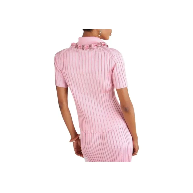JIL SANDER Ribbed Polo Top-4