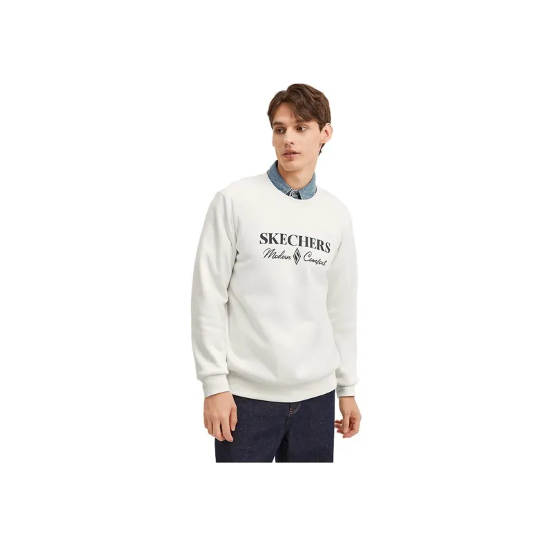 Skechers Diamond Series Sweatshirts Unisex Marshmallow White/0074-2