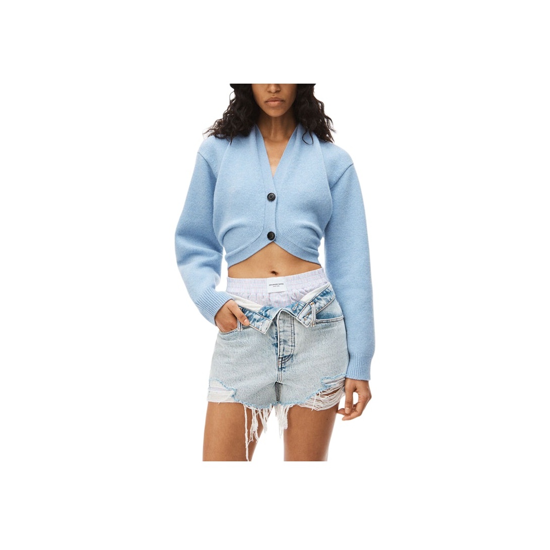 ショートパンツ ALEXANDER WANG Women Denim Pants 4DC3244454460 BLUE Women's Designer Denim Jackets, Shorts & Jeans