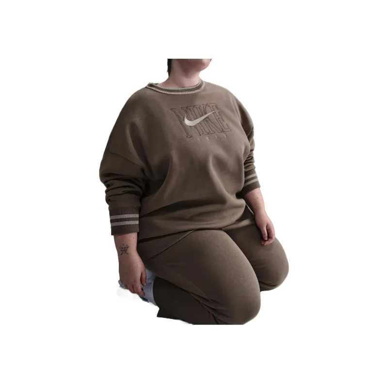 Nike Sportswear Phoenix Fleece Sweatshirt Women's Mink Brown Leather-2