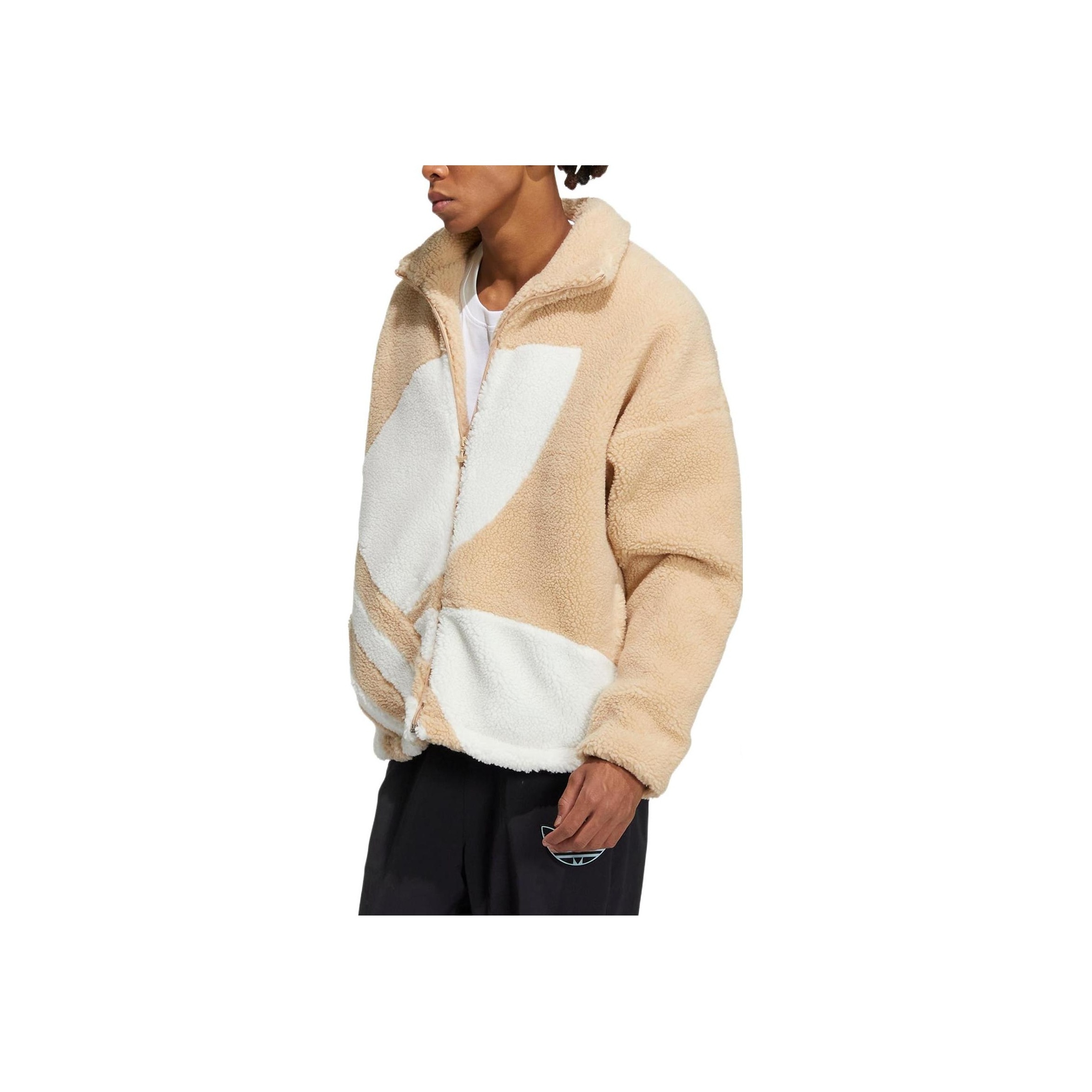 Adidas originals Trefoil Large Logo Sherpa Fleece Padded