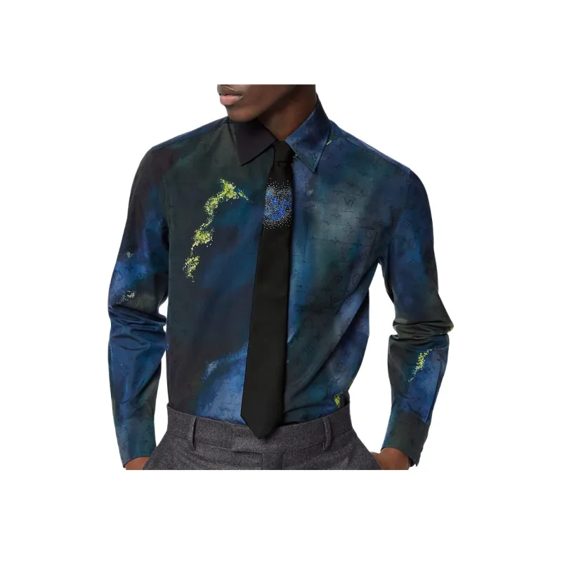 LOUIS VUITTON FW21 Shirt Men's Blue-2