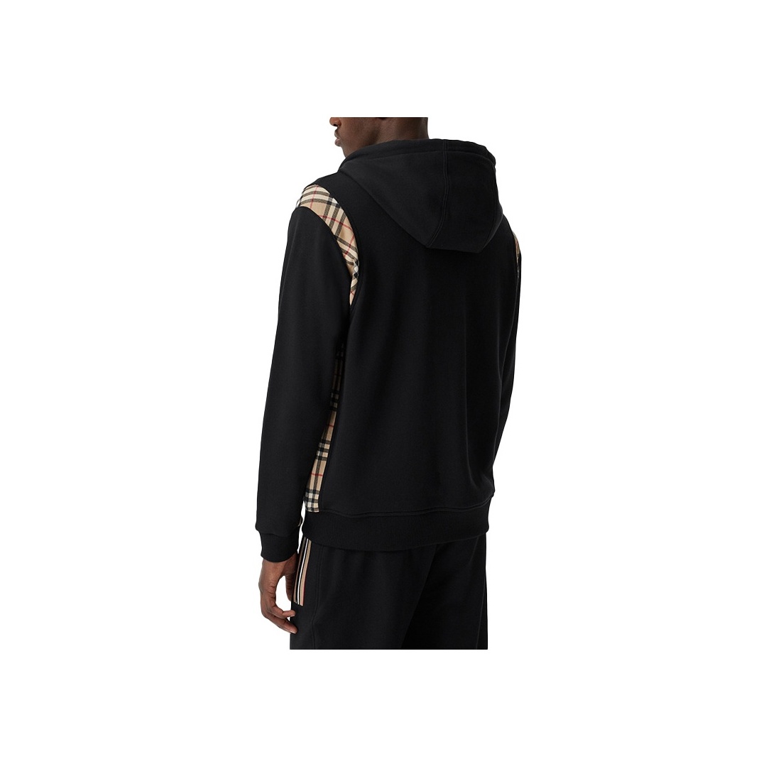 品質検査済 Burberry Men POIZON - Black/Beige Hoodie Panel Check Vintage トップス