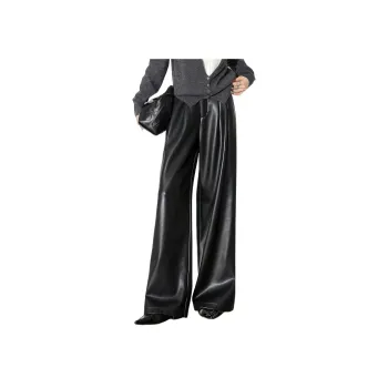 【dme】 Leather Pants Women's Black