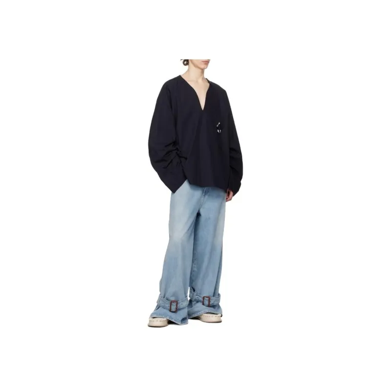 JW Anderson Buckled Cuff Jeans-1