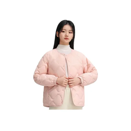YABAOBAO 핑크 여성 다운 재킷