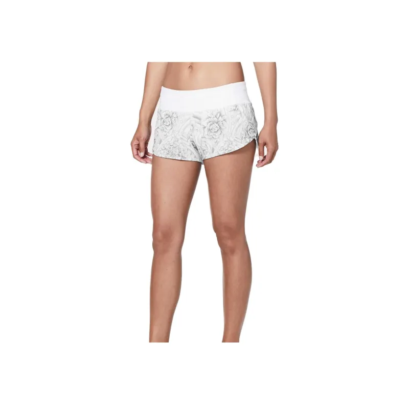 Lululemon Speed Up Sports Shorts Women's Gray White Print-0