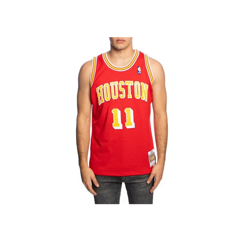 Mitchell Ness Basketball Jerseys Unisex Red-2