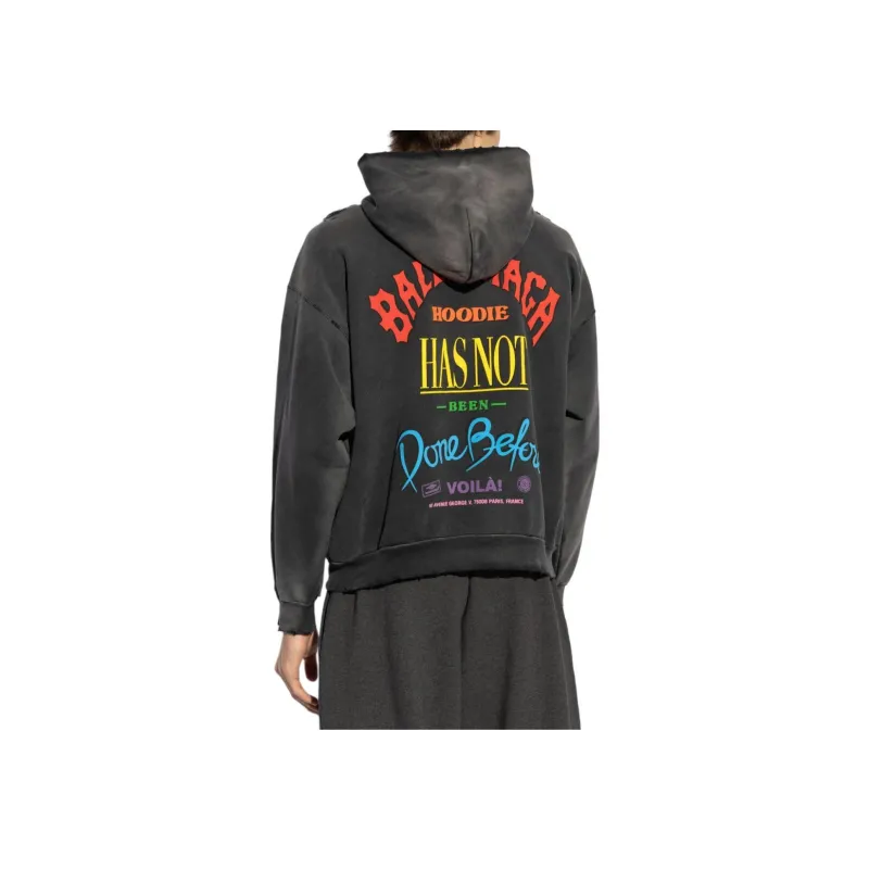 Balenciaga Graphic Printed Zip Up Hoodie-11